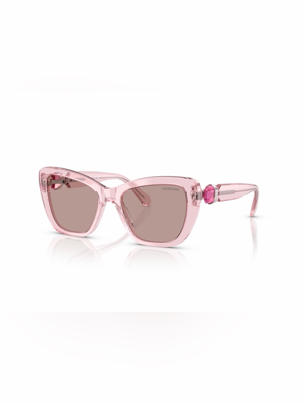 BNIB Swarovski Pink Crystal Accent Cat-Eye Sunglasses